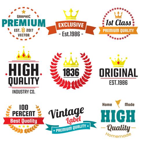 Vintage Retro Vector Logo voor banner