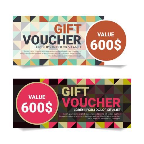 Gift Voucher Vector achtergrond