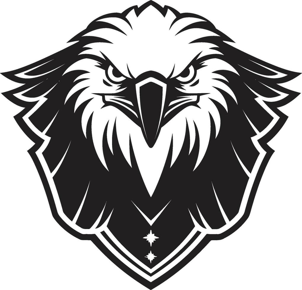 Vleugels van majesteit vector icoon in zwart adelaars rijk zwart ontwerp embleem