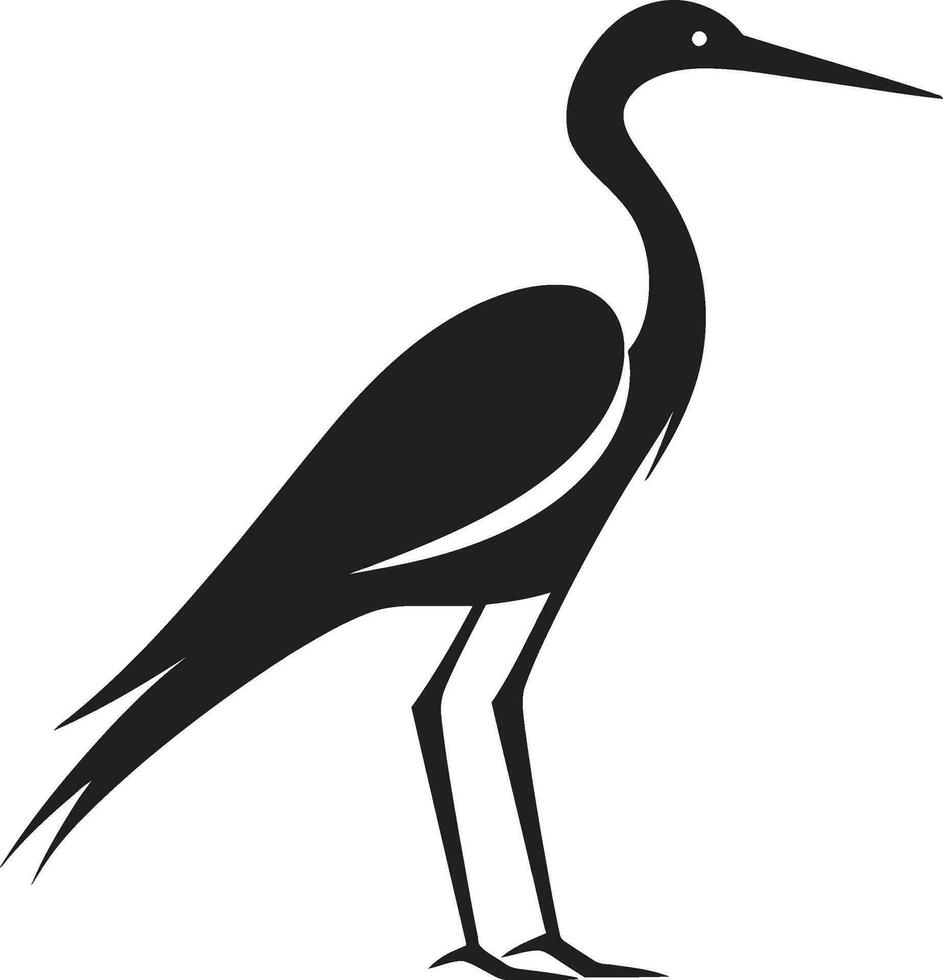 reiger artwork voor modern branding vector reiger genade en elegantie