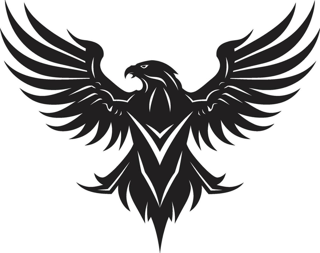 antenne dominantie zwart adelaar ontwerp logo edele zweven zwart adelaar logo meesterschap vector