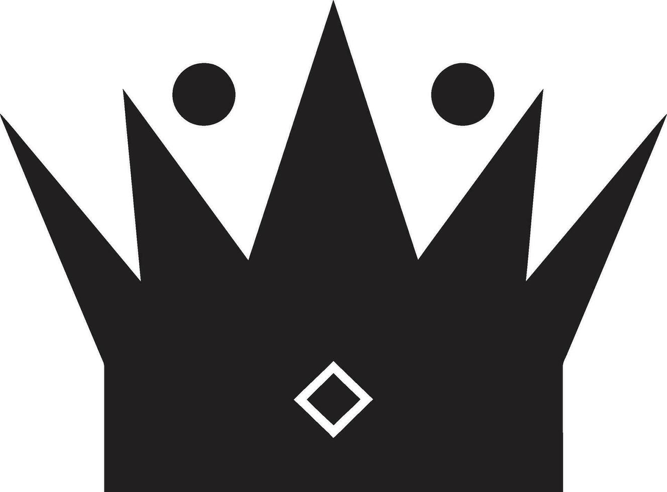 keizerlijk pracht zwart logo met kroon vorstelijk aanwezigheid vector icoon in zwart