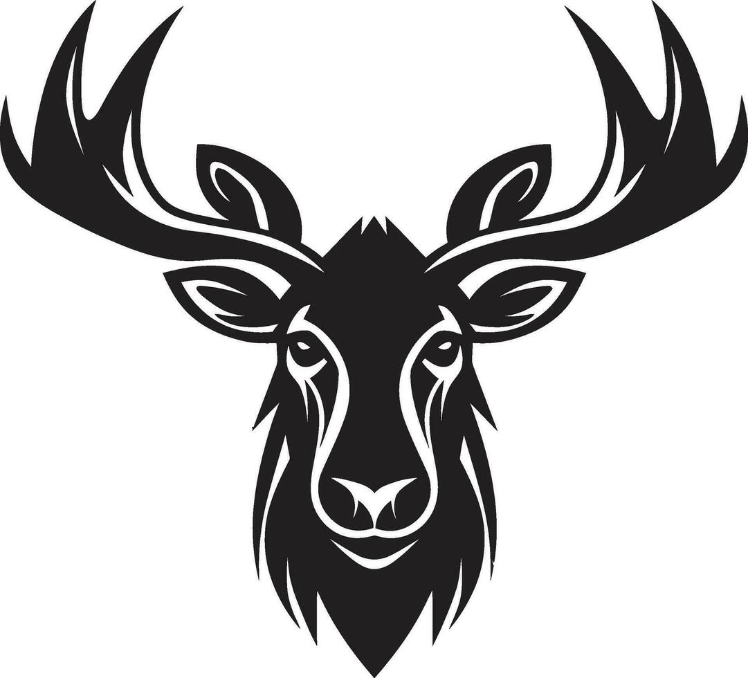 eland embleem met sereen charme minimalistisch eland silhouet logo vector