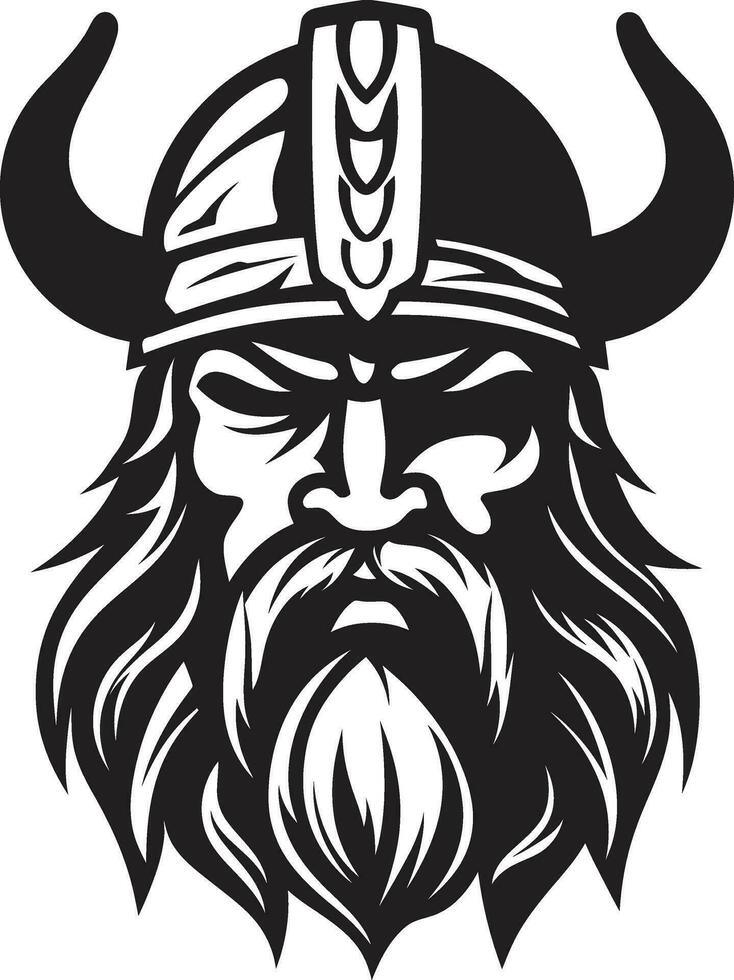 erfenis van de longship een viking voogd icoon raven telefoontje een viking symbool van wijsheid vector