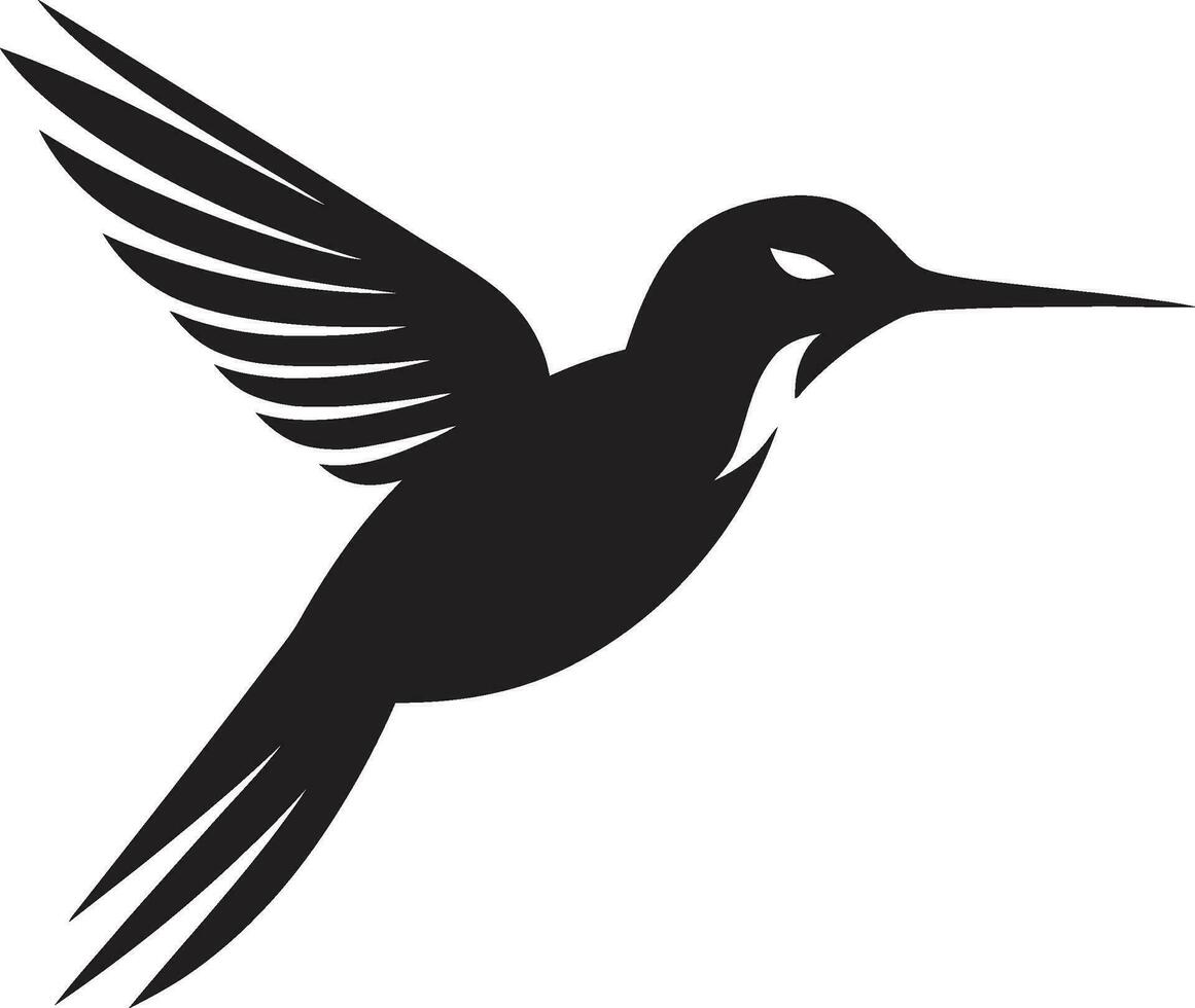 modern kolibrie vector illustratie bevallig kolibrie in vlucht