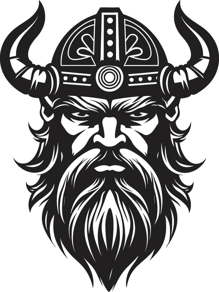 noordelijk stroper een viking embleem van ijs nordic navigator een zeevaart viking mascotte vector