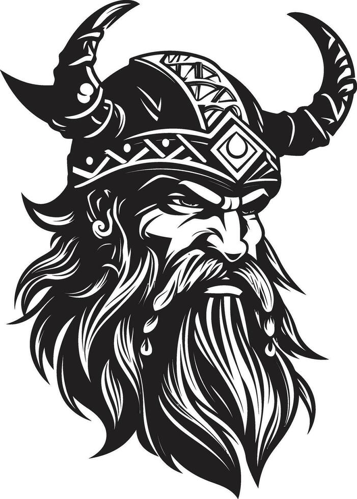 de roer van helmen een viking voogd icoon ijzig stroper een viking symbool van ijs vector