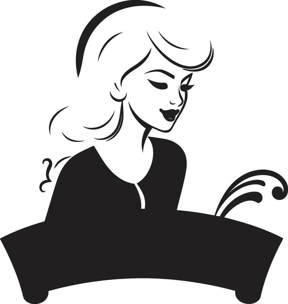leerzaam visie vrouw leraar met boek logo symbool illustreren in zicht vrouw en boek vector ontwerp