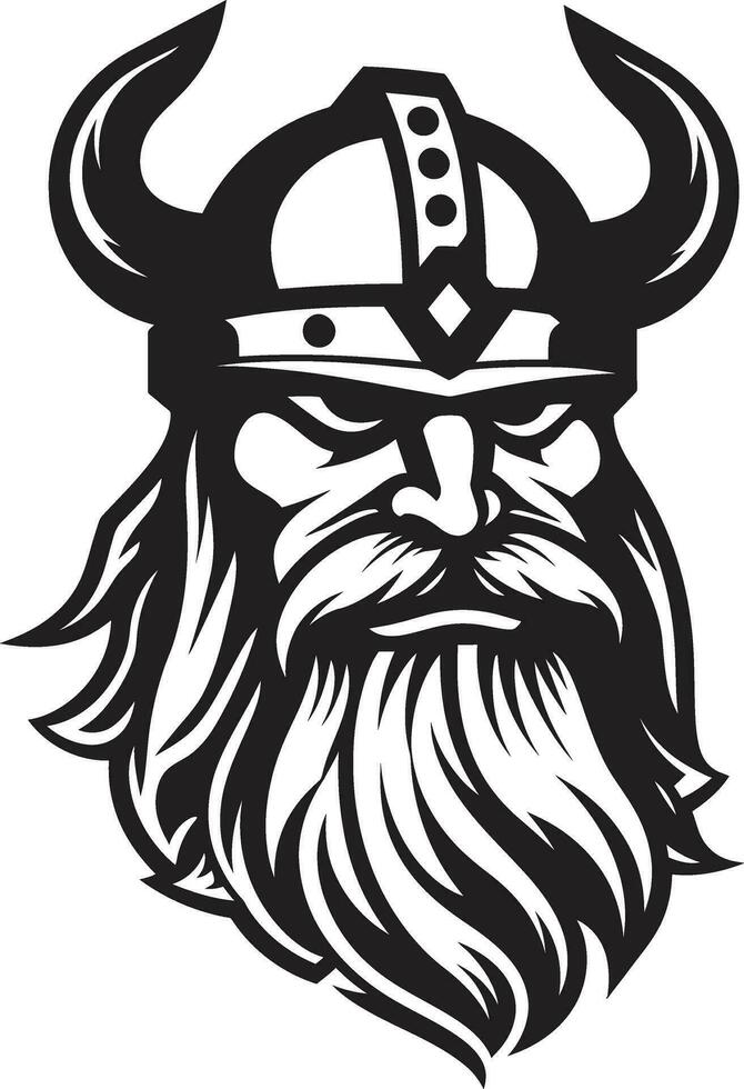 nordic navigator een zeevaart viking symbool overvallers van de nacht een heimelijk viking mascotte vector