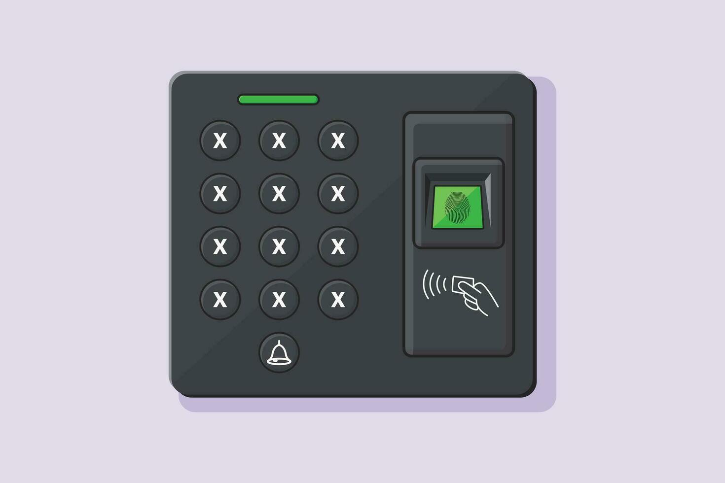 gezicht herkenning, stem authenticatie en netvlies scannen. biometrisch authenticatie concept. gekleurde vlak vector illustratie geïsoleerd.