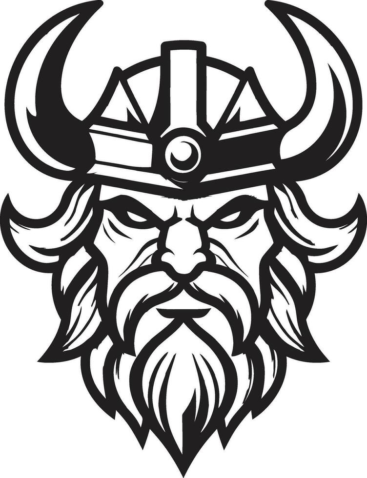 schilddragers erfenis een viking voogd mascotte berserker broederschap een woest viking icoon vector