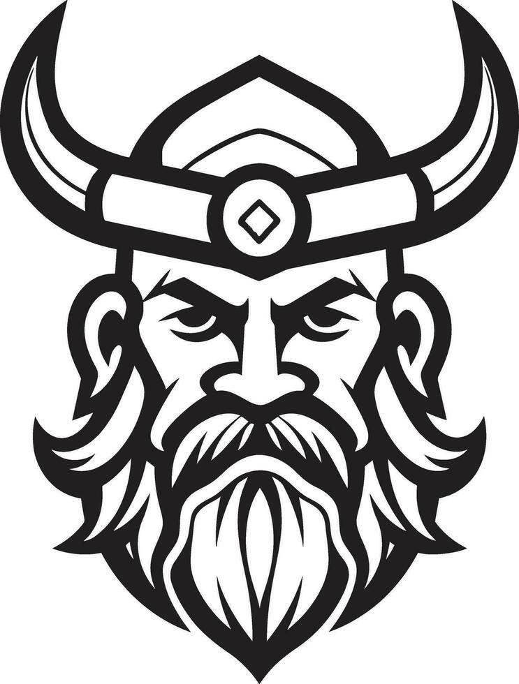 ijzig stroper een viking icoon van ijs nordic navigator een zeevaart viking symbool vector