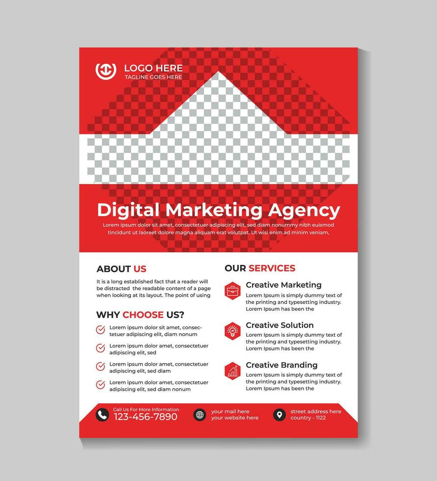 professioneel modern digitaal afzet bedrijf folder ontwerp sjabloon brochure, omslag, jaar- rapport, poster, folder, Promotie, reclame, brochure ontwerp vector