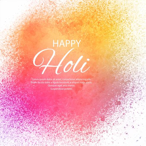 Mooi Gelukkig Holi Indian-de lentefestival van kleurenachtergrond vector