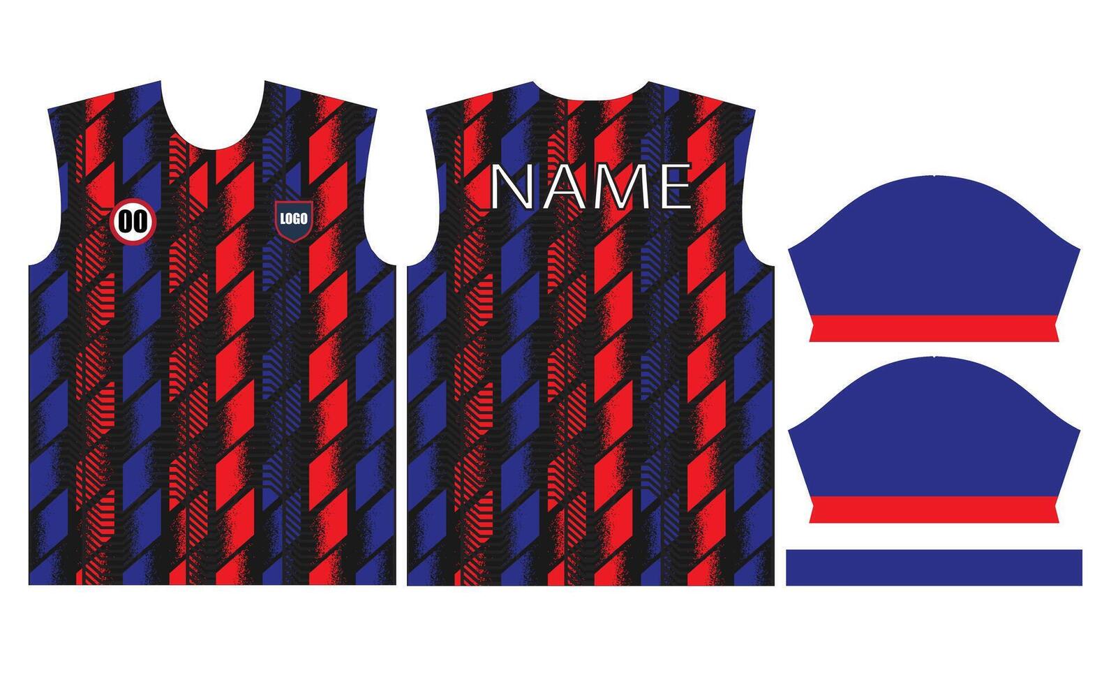 voetbal Jersey ontwerp voor sublimatie of sport- Jersey ontwerp vector