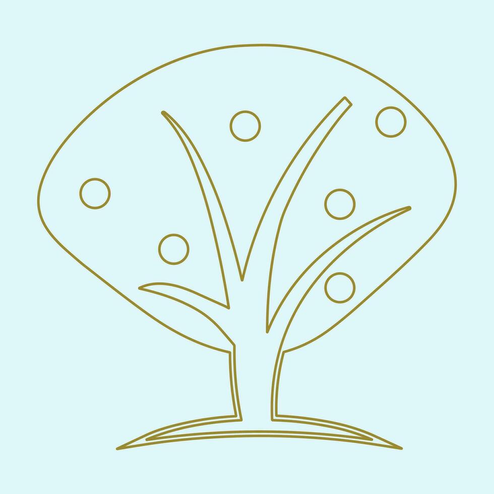 bomen illustraties. kan worden gebruikt naar illustreren ieder natuur of gezond levensstijl onderwerp vector