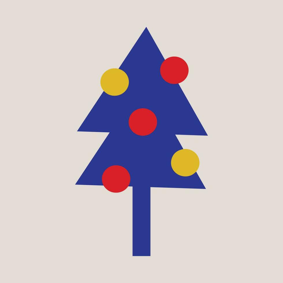 Kerstmis bomen, dennen voor groet kaart, uitnodiging, banier, web. nieuw jaren en Kerstmis traditioneel symbool boom met slingers, licht lamp, ster. winter vakantie. pictogrammen verzameling vector
