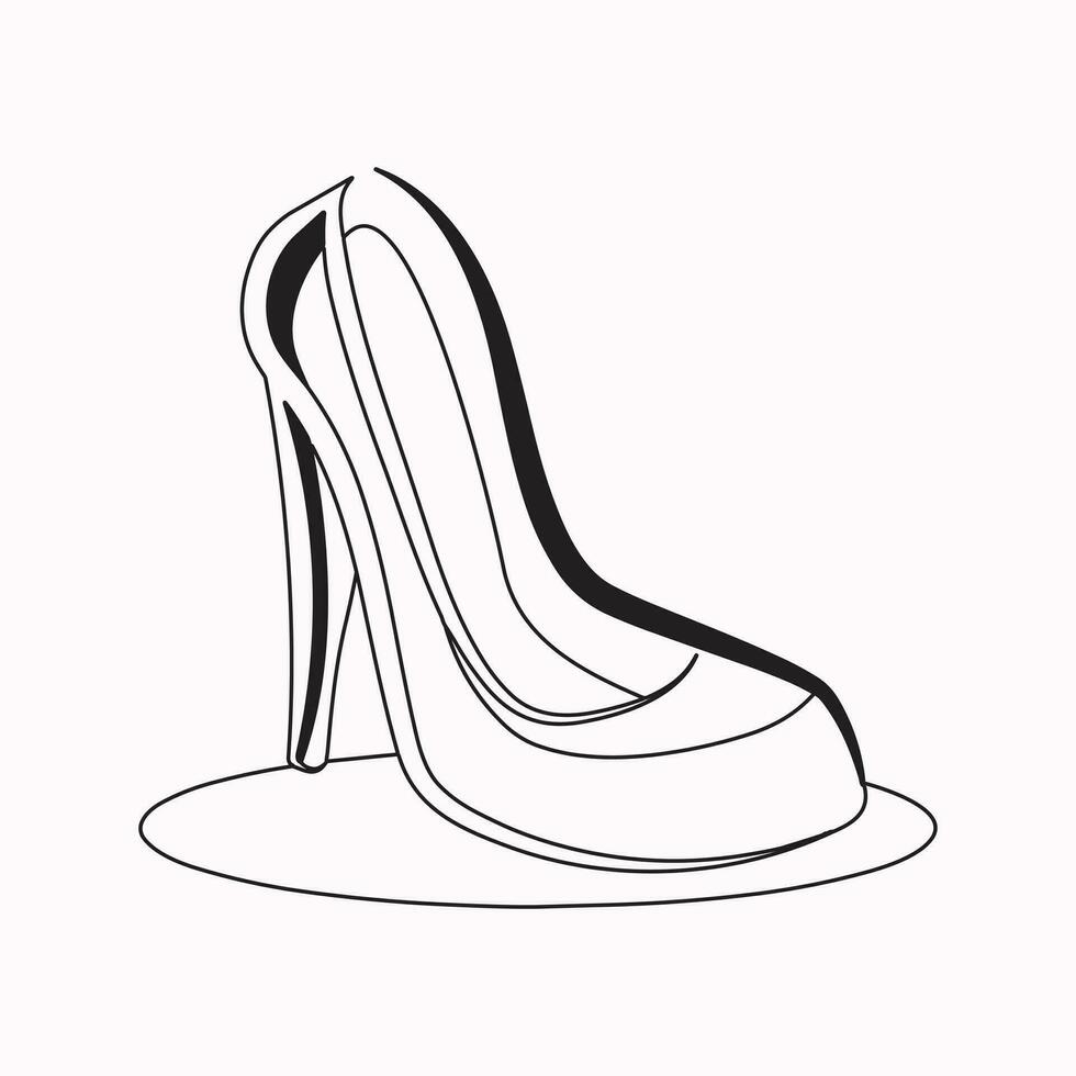 hoog hakken schoenen vector icoon. gevulde vlak teken voor mobiel concept en web ontwerp. Dames schoen glyph icoon. symbool, logo illustratie