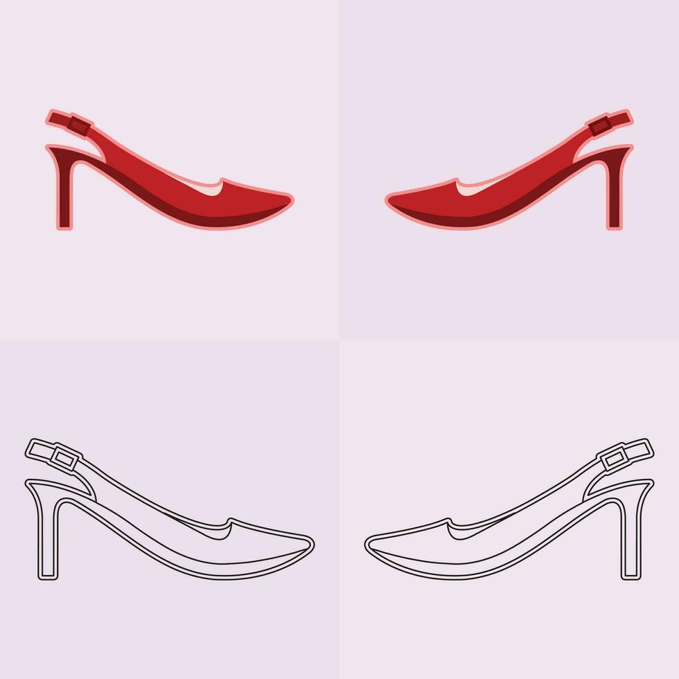 hoog hakken schoen vector icoon, vrouwen schoen glyph icoon. symbool, logo illustratie.vrouw schoenen vector pictogrammen geïsoleerd Aan roze background.fashion schoenen ontwerp.schoenen verzameling