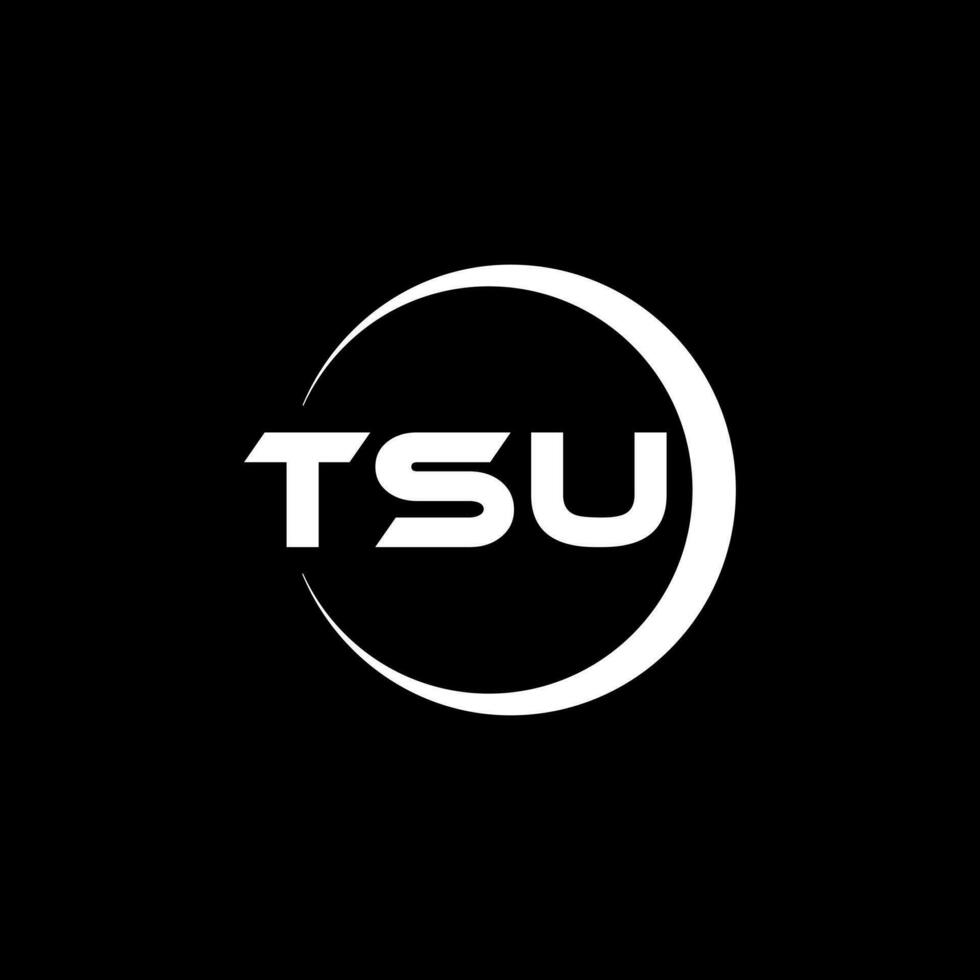 tsu brief logo ontwerp, inspiratie voor een uniek identiteit. modern elegantie en creatief ontwerp. watermerk uw succes met de opvallend deze logo. vector