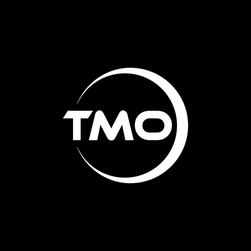 tmo brief logo ontwerp, inspiratie voor een uniek identiteit. modern elegantie en creatief ontwerp. watermerk uw succes met de opvallend deze logo. vector