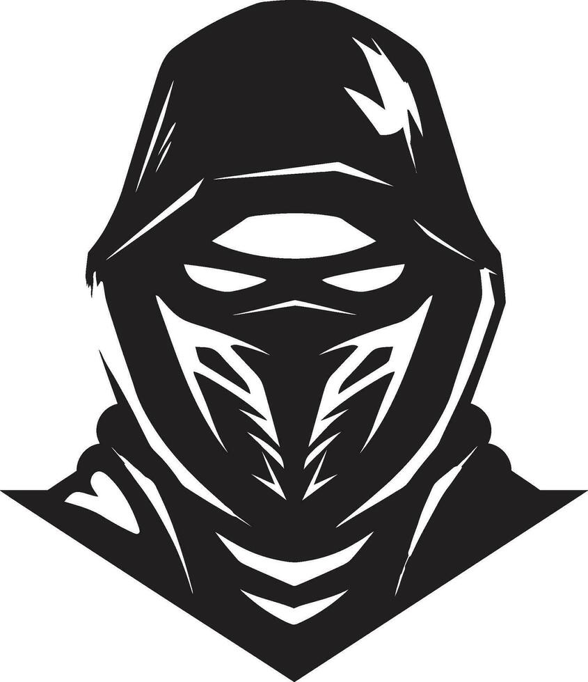 Ninja vector illustratie waar kunst voldoet aan stealth vector kunstenaarstalent de ninja's geheim wapen