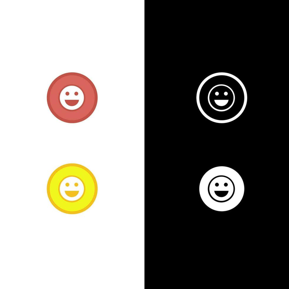 glimlach logo of icoon vector