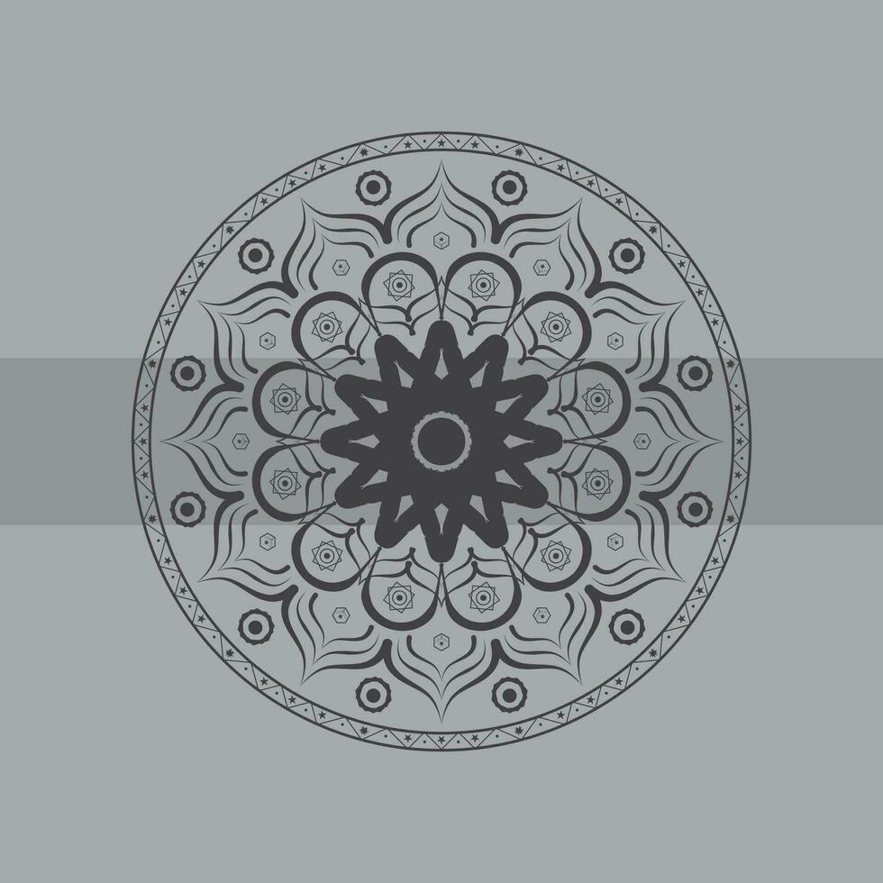 zwart en wit mandala achtergrond ontwerp. vector