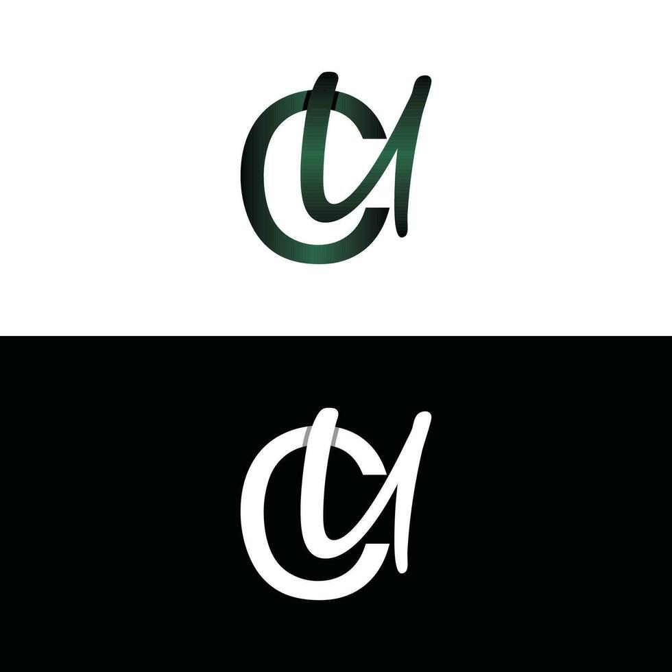 brief cu luxe modern monogram logo vector ontwerp, logo eerste vector Mark element grafisch illustratie ontwerp sjabloon