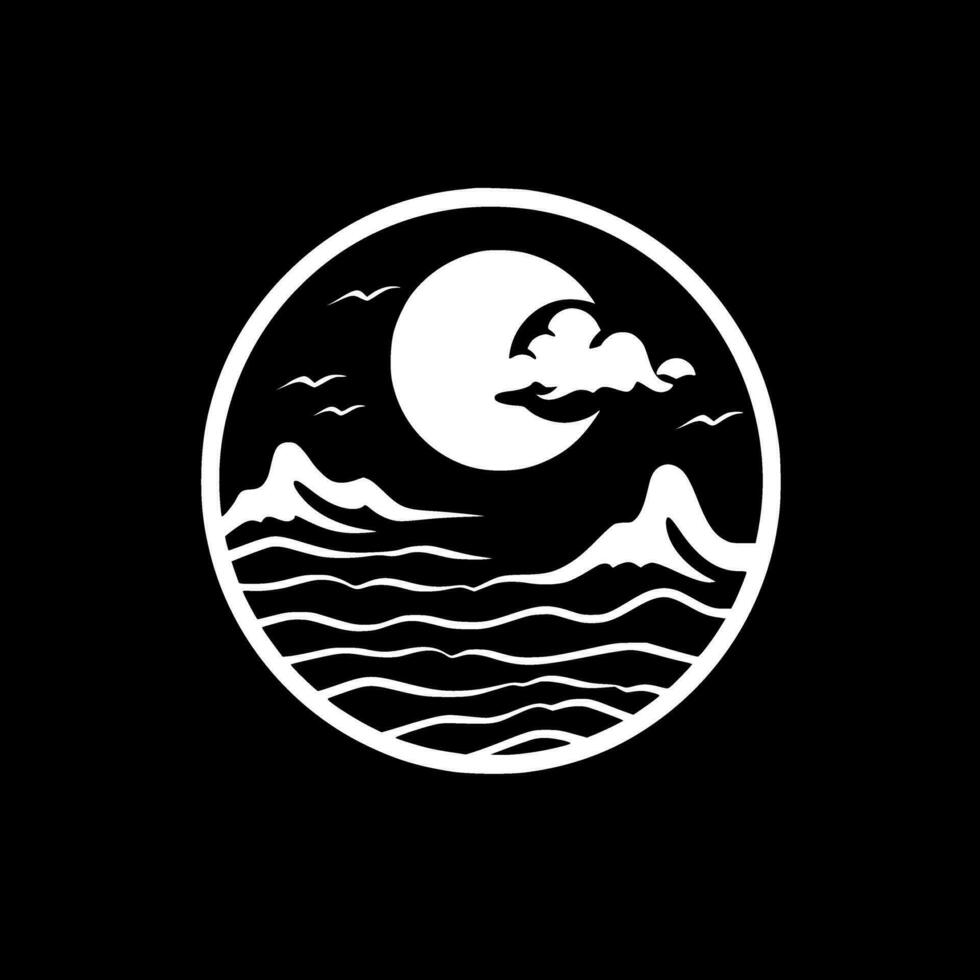 oceaan - hoog kwaliteit vector logo - vector illustratie ideaal voor t-shirt grafisch