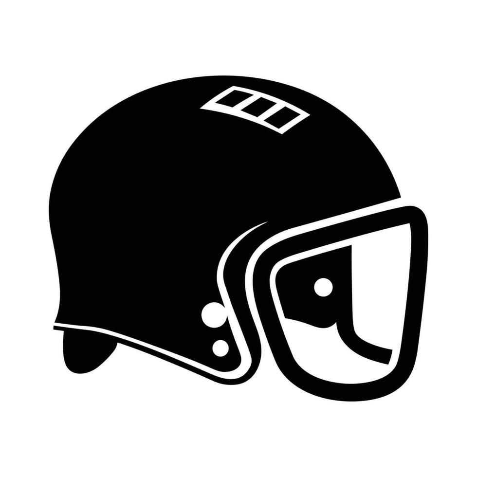 hockey helm silhouet vector. vector