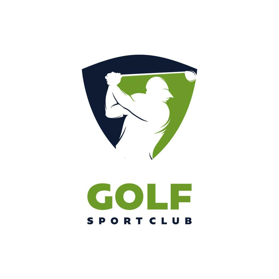golf sport logo vector ontwerp sjabloon