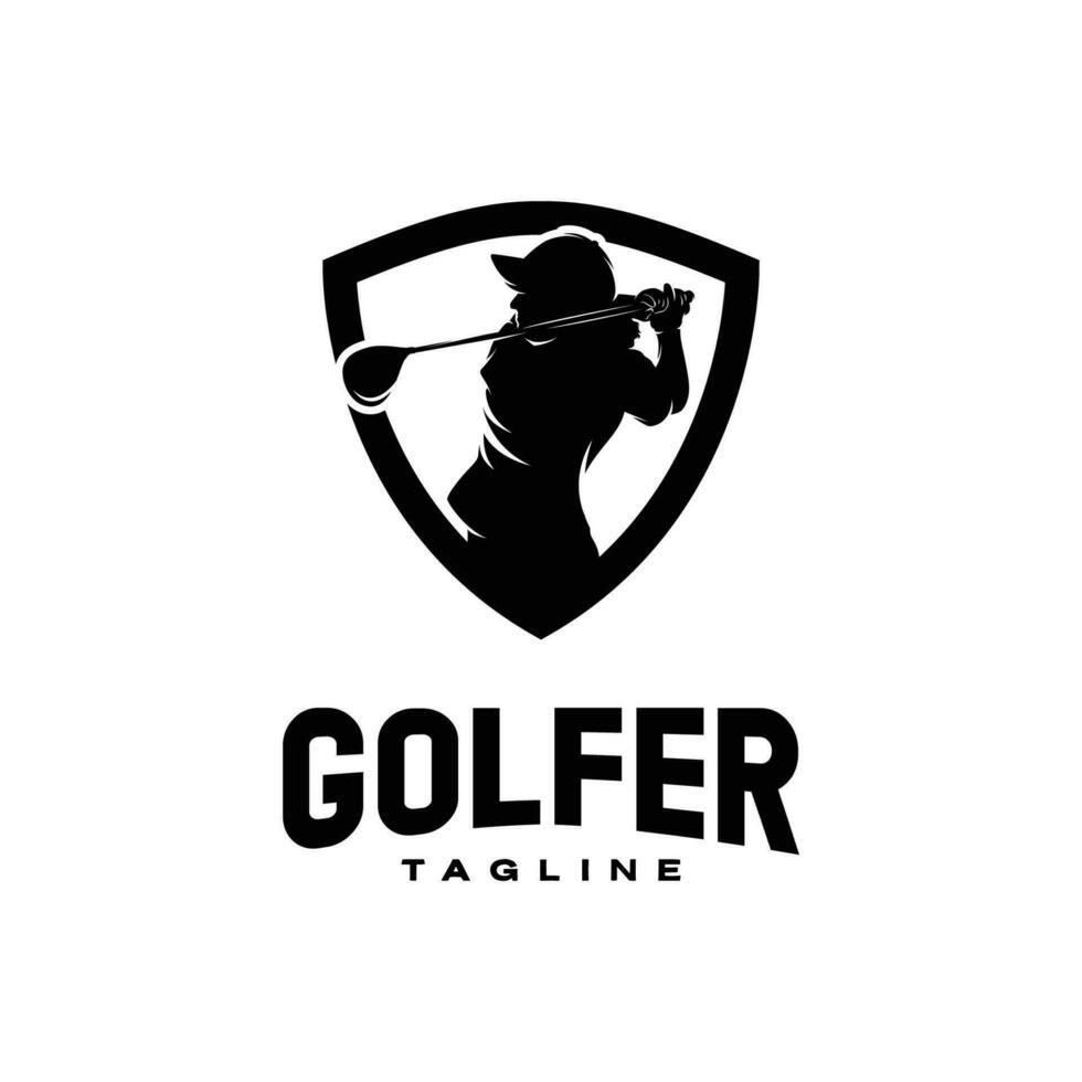 golf sport logo ontwerpen concept vector