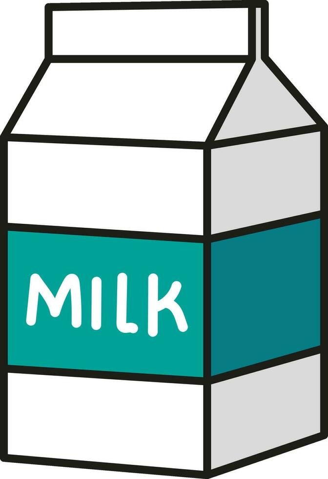 melk doos met melk vector