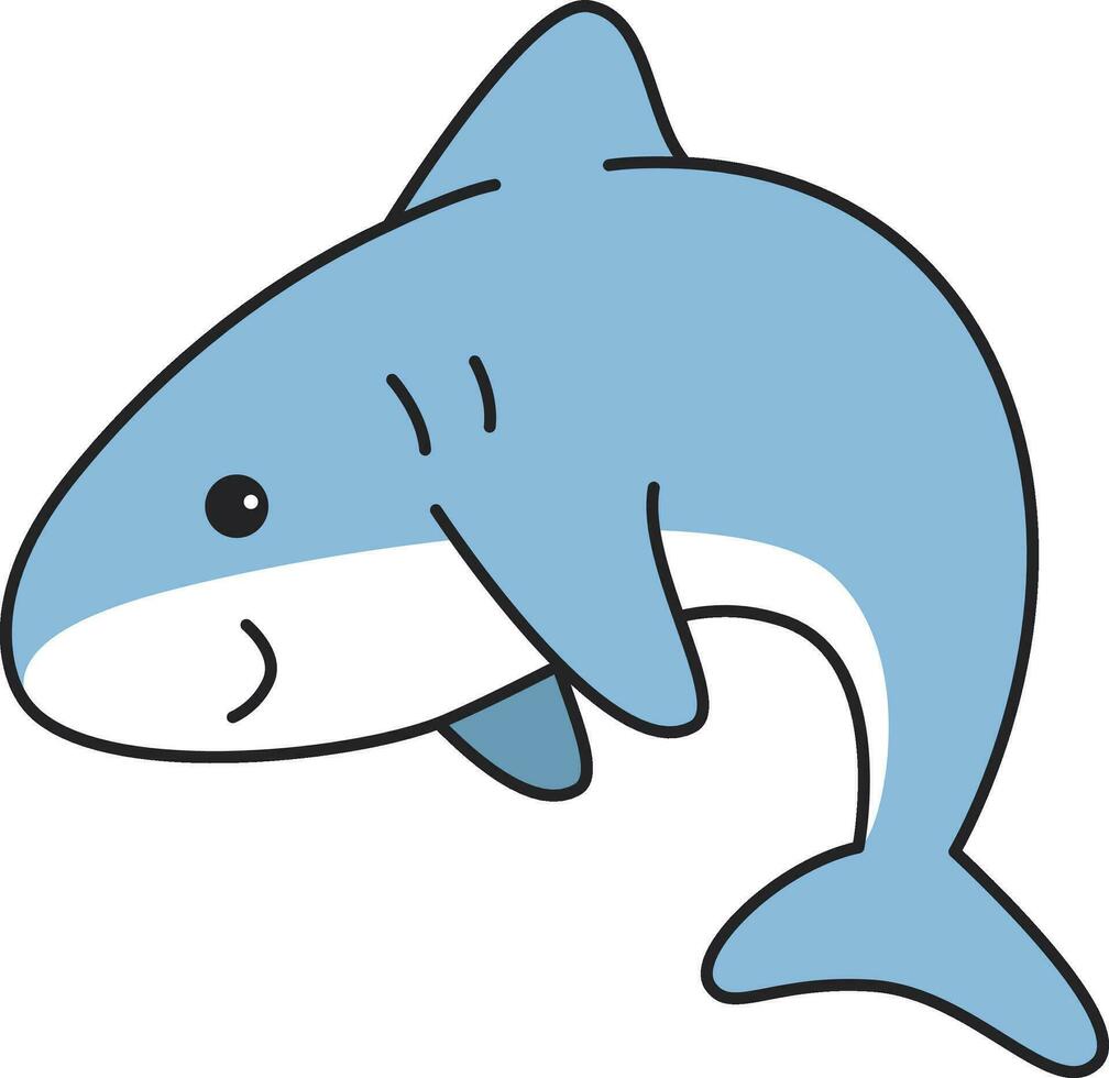haai icoon. vlak illustratie van haai vector icoon voor web ontwerp