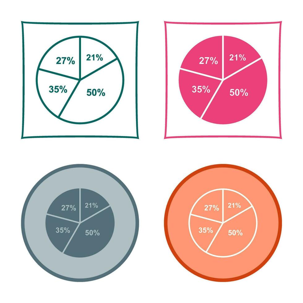 cirkeldiagram vector pictogram