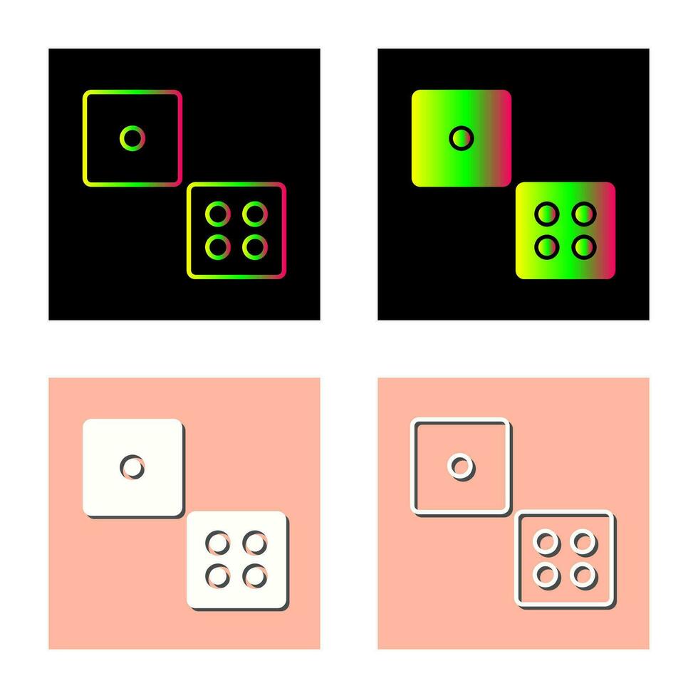 dobbelstenen vector icon