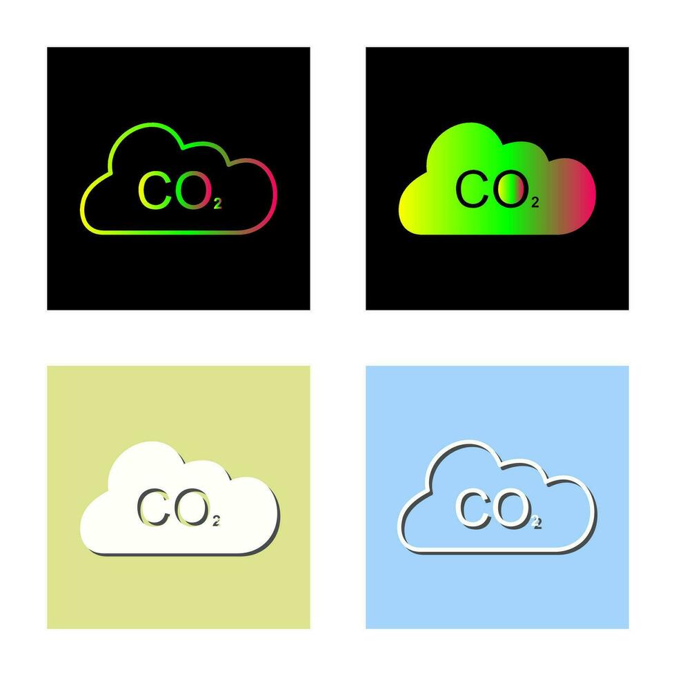 koolstof dioxide vector icoon