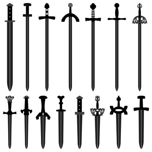 Sword Ancient Weapon Design. vector