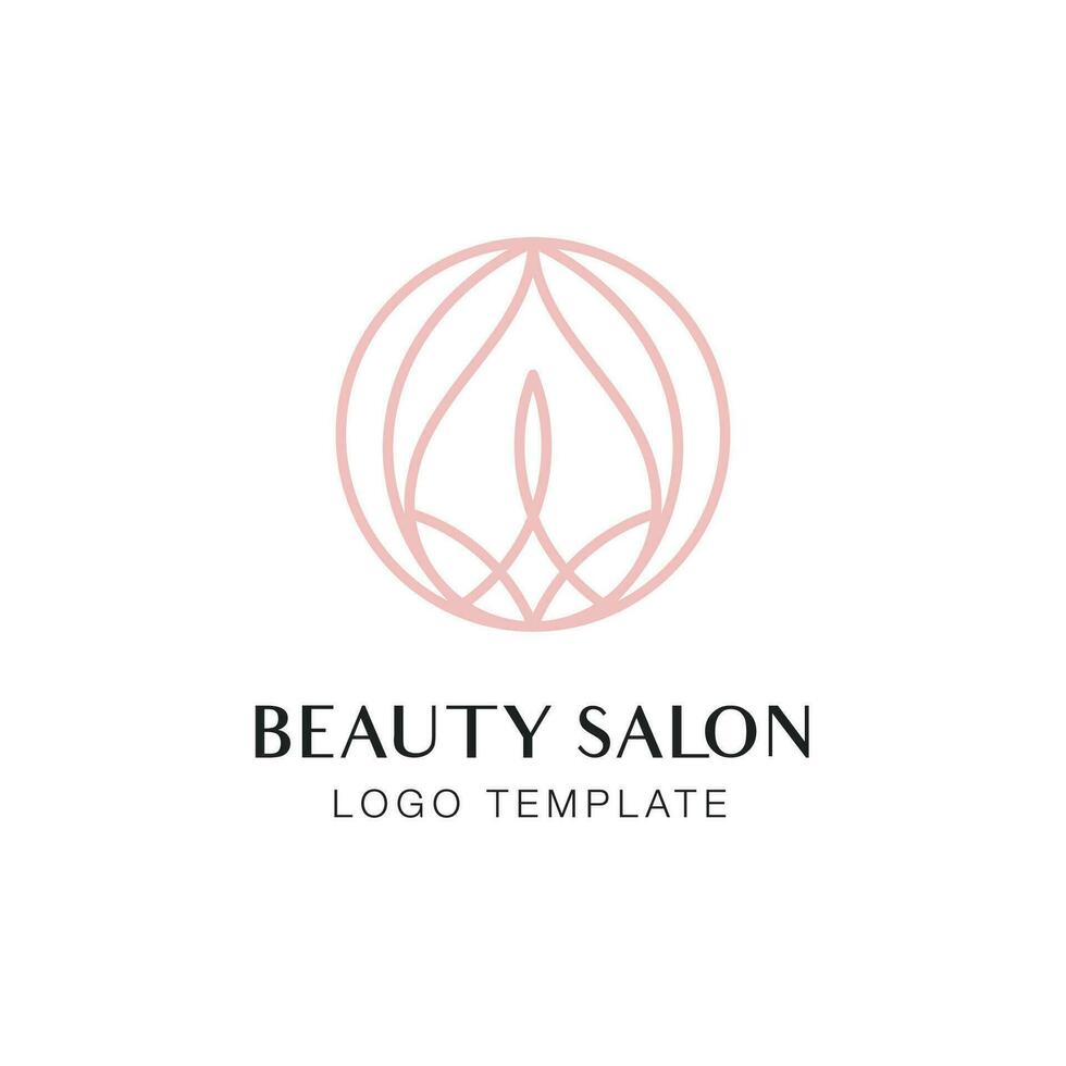 schoonheid kunstmatig en salon logo sjabloon vector
