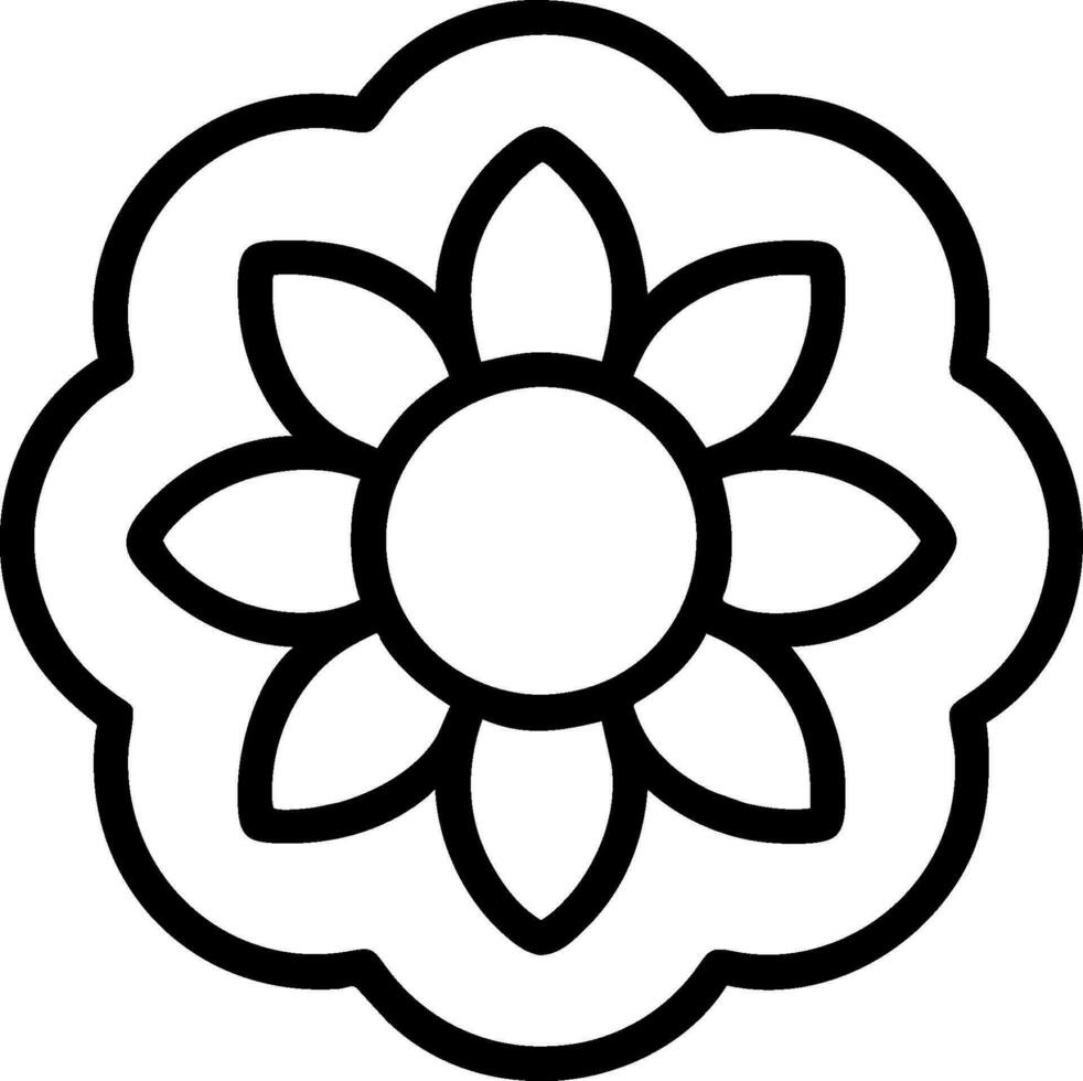 bloem kleurboek vector