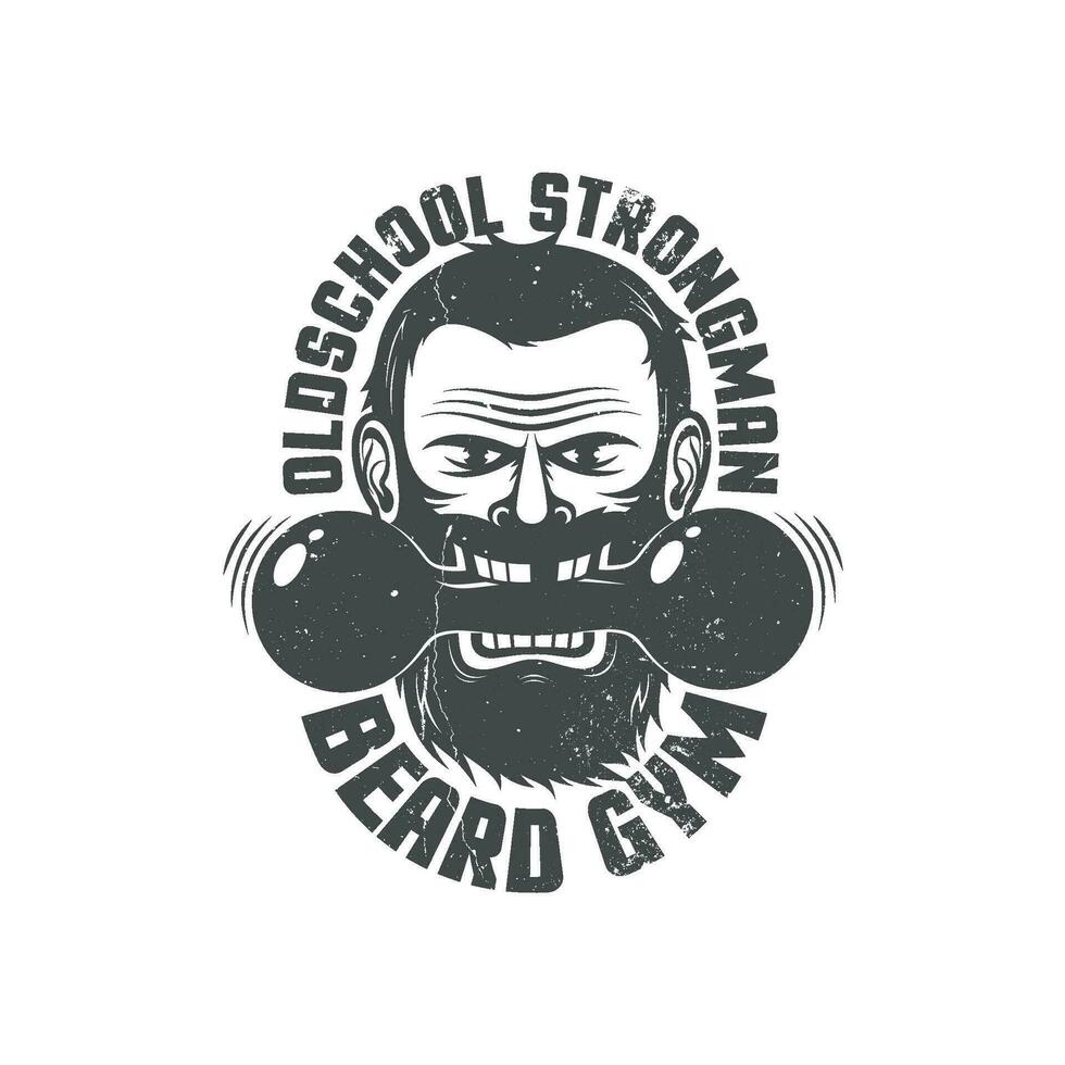 logo voor brutaal geschiktheid club vector