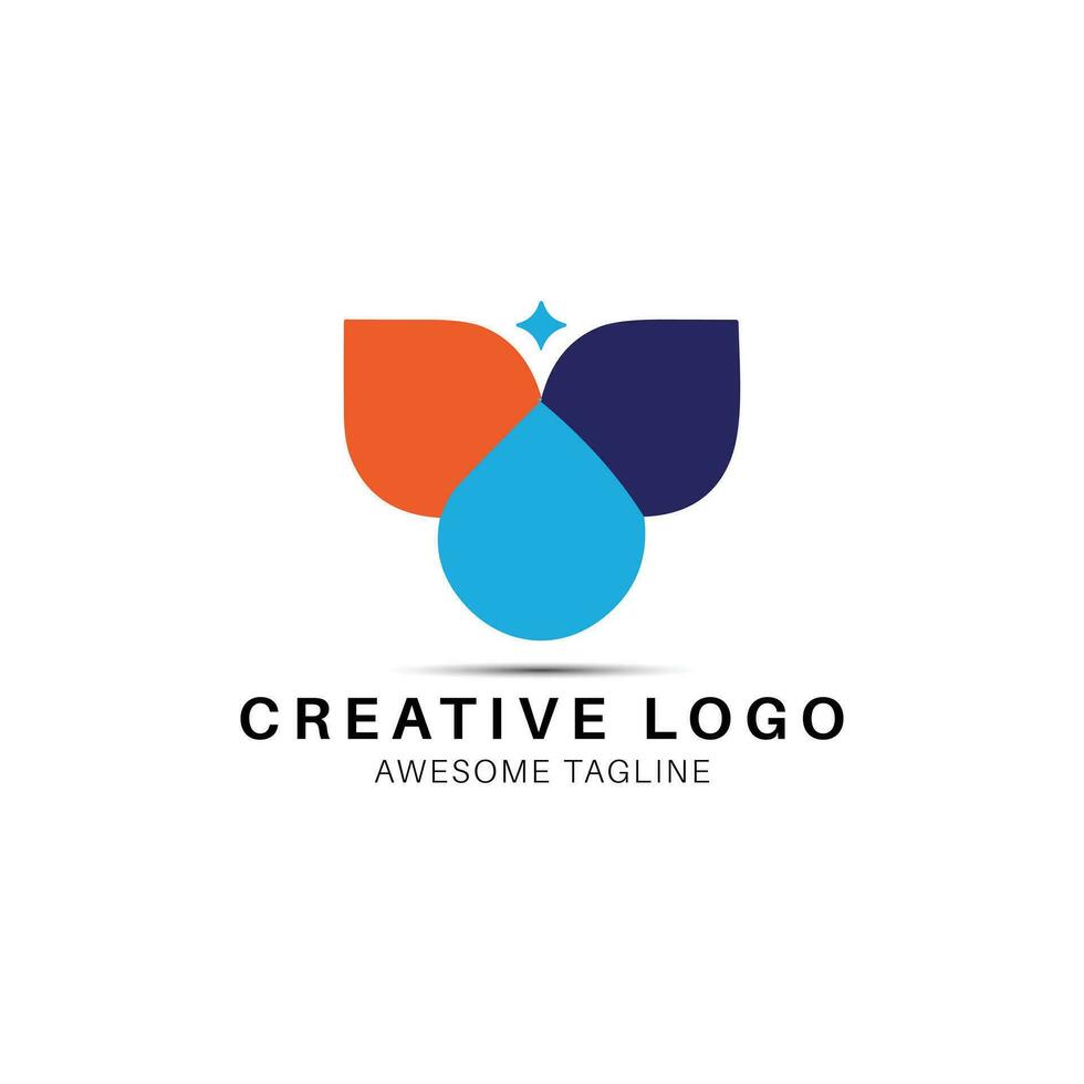 creatief vlinder logo ontwerp icoon vector