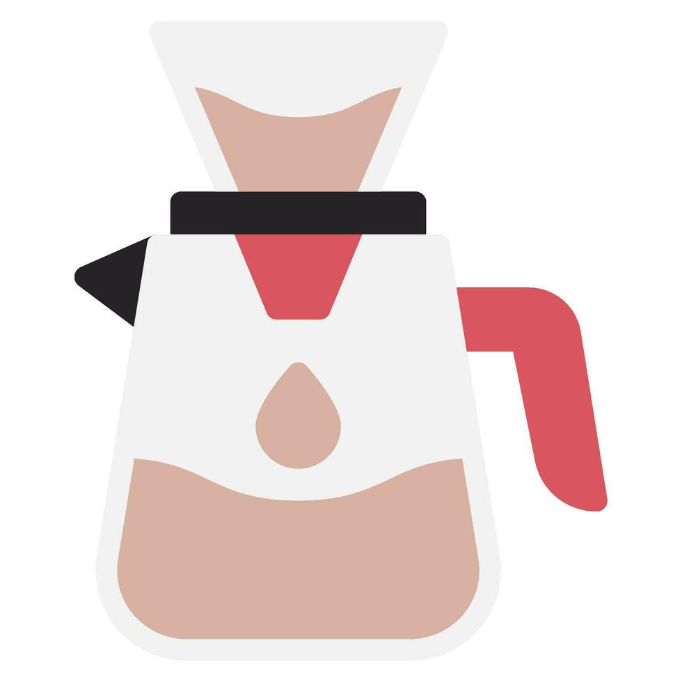 koffie filter icoon illustratie, voor uiux, infografisch, enz vector