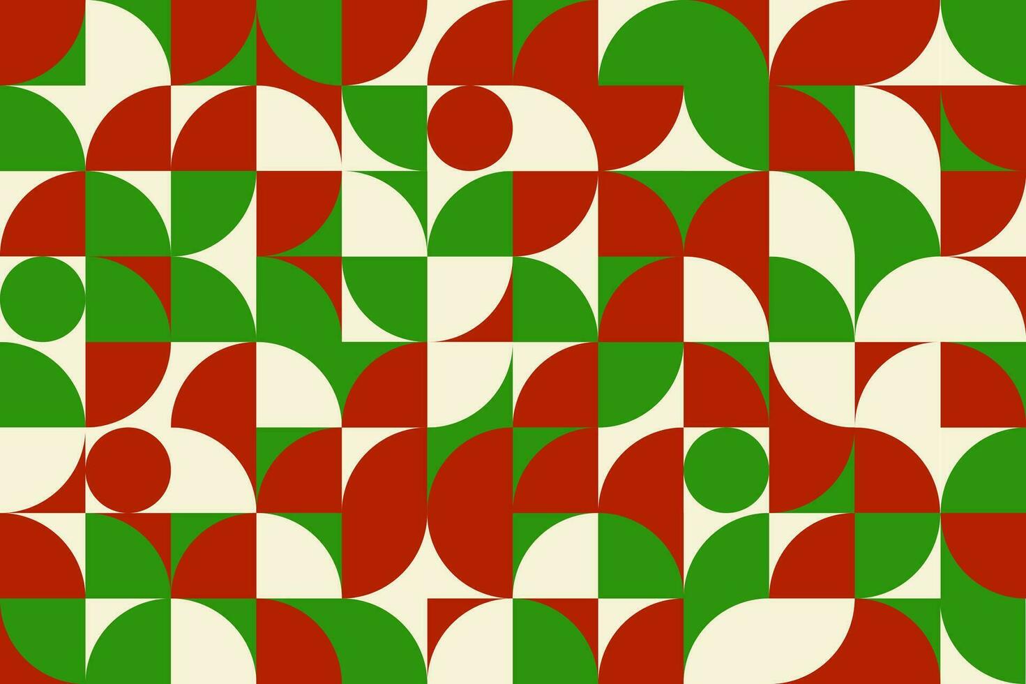 Kerstmis modern bauhaus meetkundig mozaïek- patroon vector