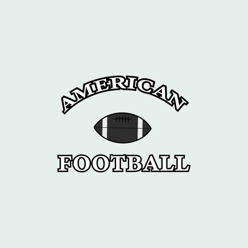 Amerikaans Amerikaans voetbal logo wijnoogst vector illustratie sjabloon icoon grafisch ontwerp