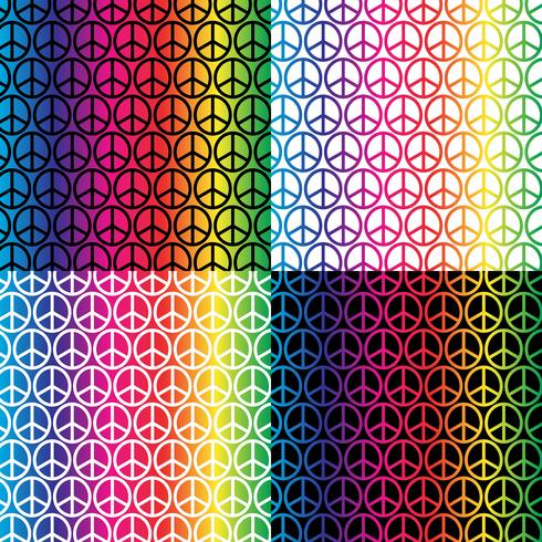regenboogvrede tekent patronen vector