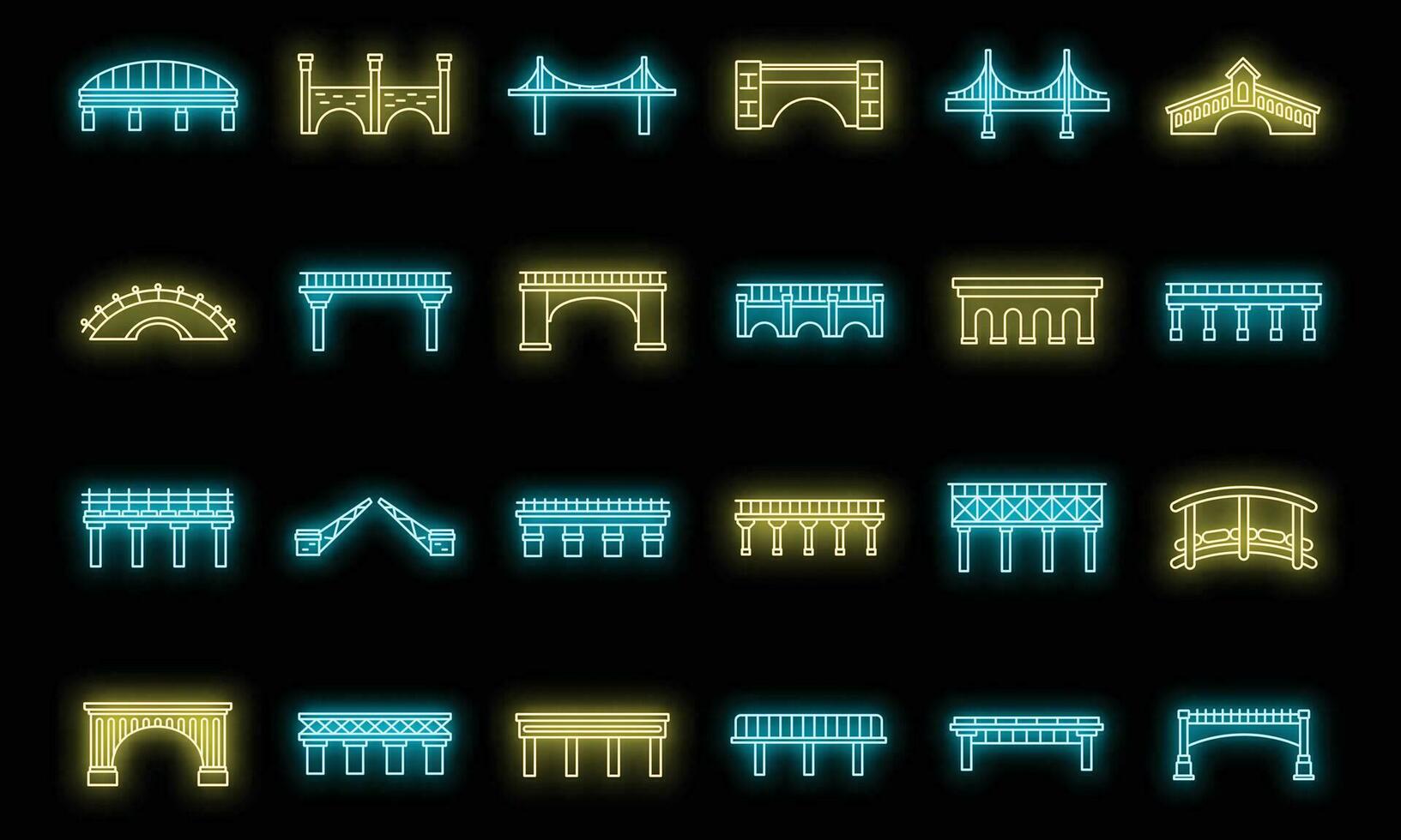 Speel Dobbelsteen pictogrammen reeks vector neon