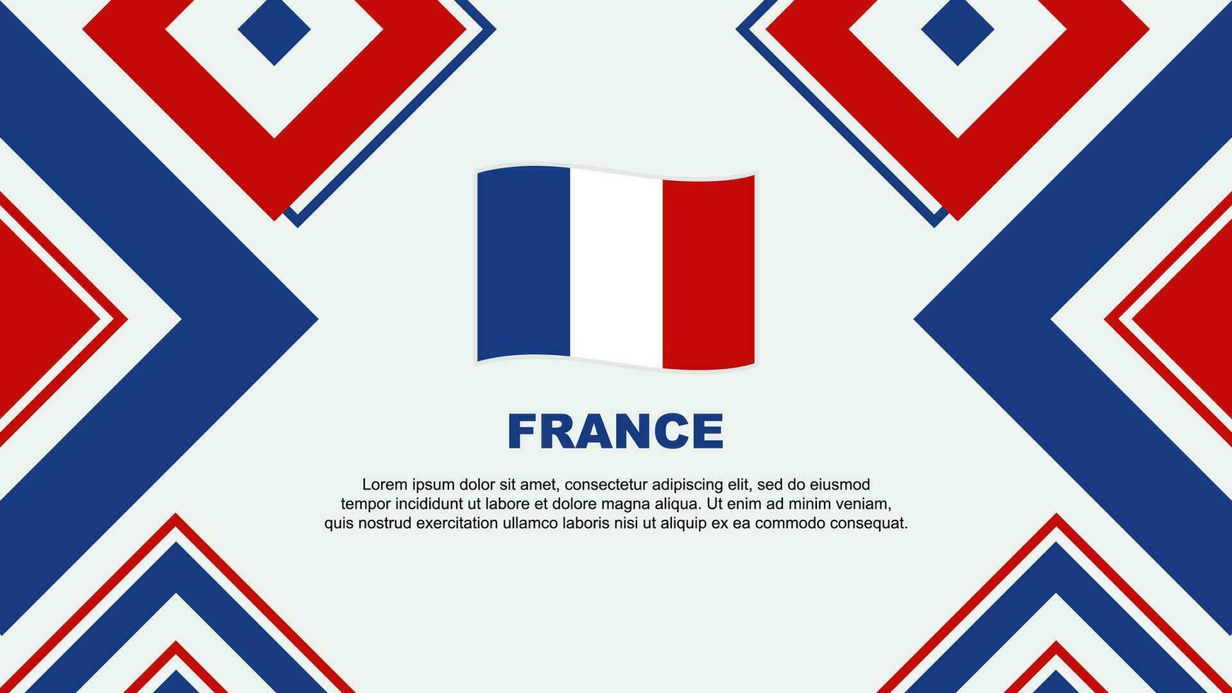 Frankrijk vlag abstract achtergrond ontwerp sjabloon. Frankrijk onafhankelijkheid dag banier behang vector illustratie. Frankrijk onafhankelijkheid dag