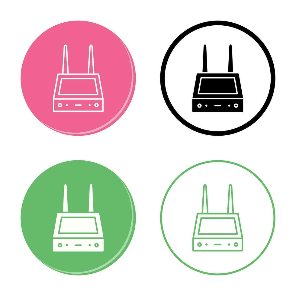 uniek router vector icoon